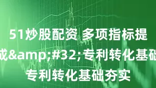 51炒股配资 多项指标提前完成&#32;专利转化基础夯实